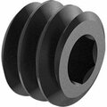 Bsc Preferred Hollow-Lock Set Screw Black-Oxide Alloy Steel 4-40 Thread 5/64 Long, 25PK 91301A005